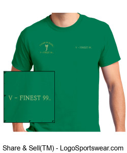 Custom T-Shirt Fronts and Sides (Embroidered) Back (Imprinted) Gildan Adult Unisex Ultra Cotton Design Zoom